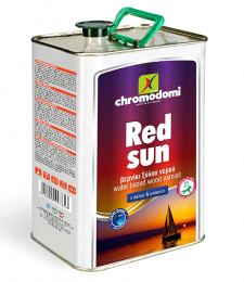Βερνίκι Ξύλου Νερού Διάφανο Γυαλιστερο Red Sun 3ltr Cromodomi