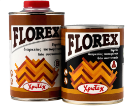 Bερνίκι Πατωμάτων Ξύλου Άχρωμο 2 συστατικών (2,5ltr+2,5ltr) Gloss FLOREX ΧΡΩΤΕΧ